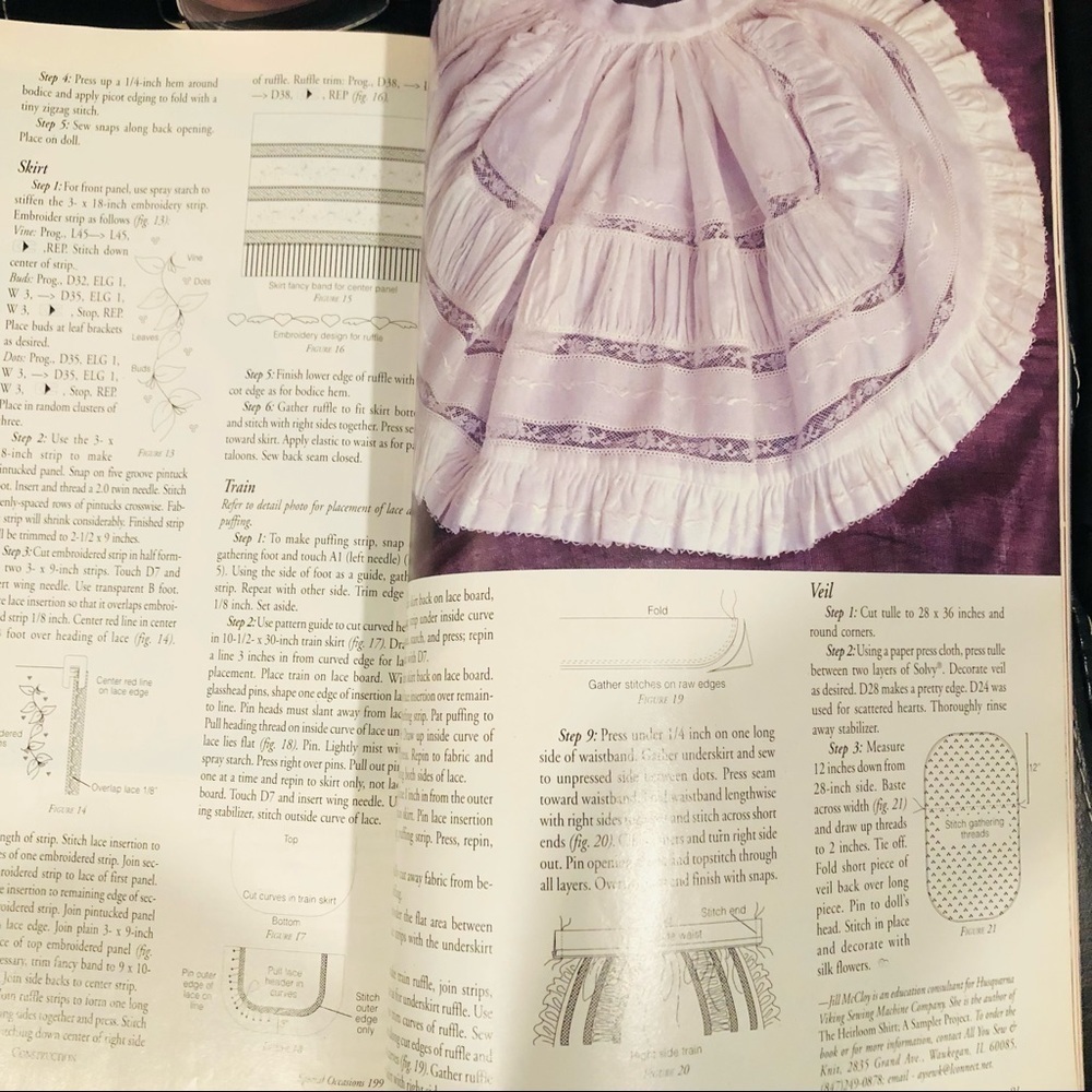 Vintage 1997 Sew Beautiful Heirloom Arts Book includes Christening Gown Pattern - Picture 3 of 10